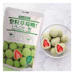 Fragole ricoperte di Cioccolato Bianco e Matcha