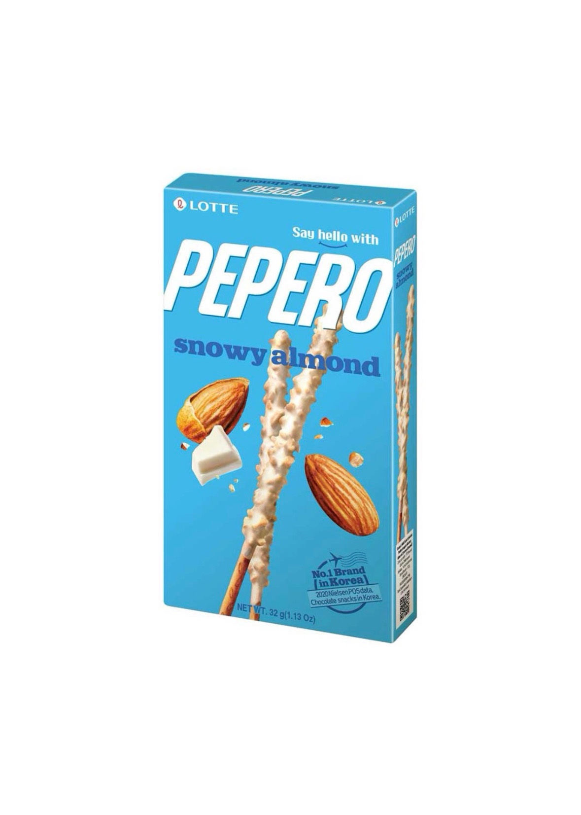 Pepero Bastoncini Cioccolato Bianco e Mandorle